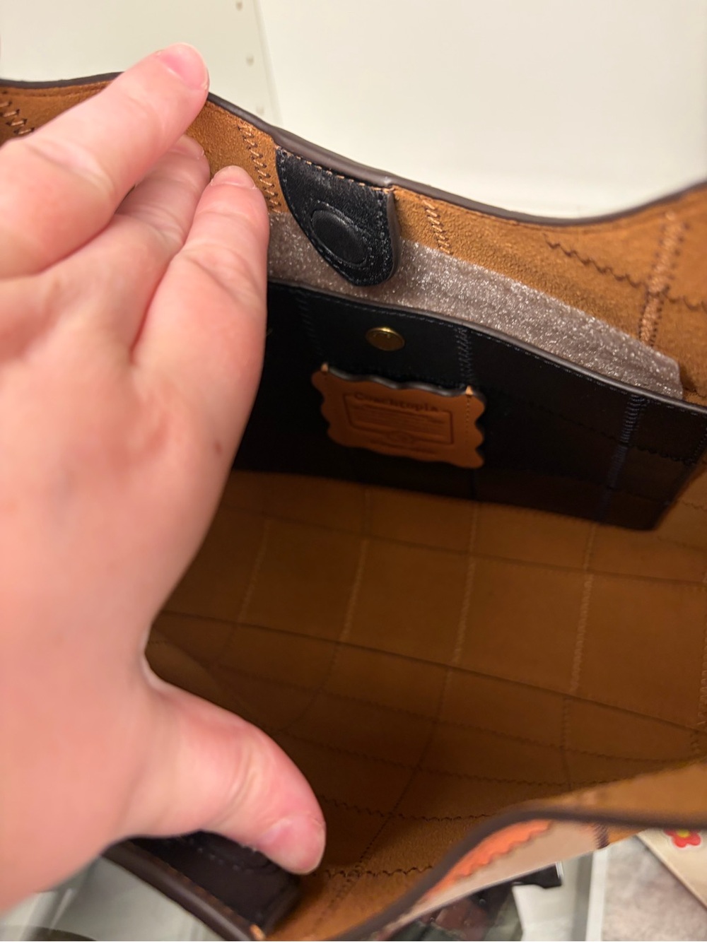 Coach Coachtopia Brooklyn 28 Clay Multi Shoulder Bag (the perfect fall bag!) NEW - Picture 7 of 15